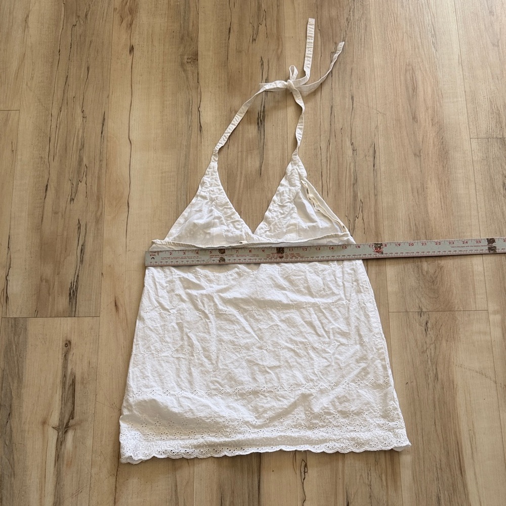 O'Neill White Lace Halter Tank Top - Picture 2 of 6